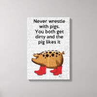 Ne jamais combattre avec des cochons