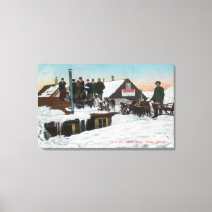Toile Neige au-dessus de la Chambre TopsNome, AK