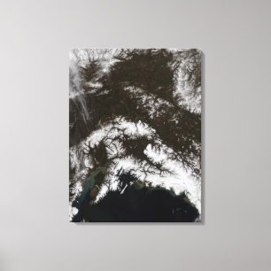 Toile Neige dans le centre sud de l'Alaska