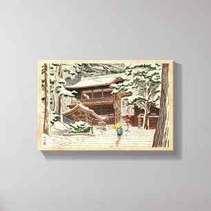 Toile Neige d'Asano Takeji dans l'art de hanga de tibia