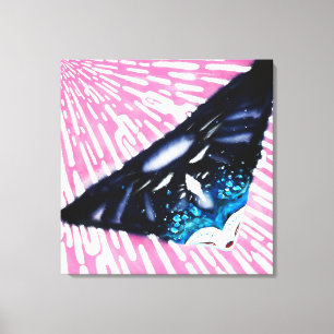 Toile ' Neon Electro Tron Gaia Girl '