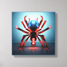 Neon Spider Art