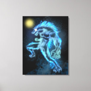 Toile Neon Warewolf