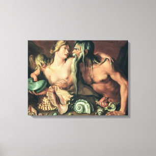 Toile Neptune et Amphitrite (huile sur la toile)