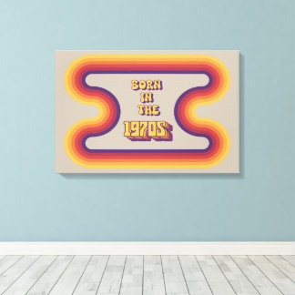 Toile Nés dans les années 70, Millennials, Gen X, Année
