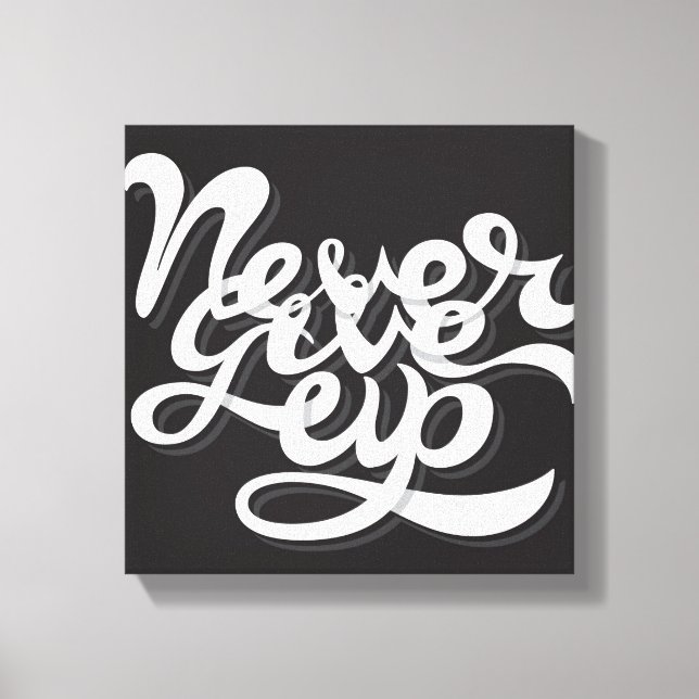 Toile Never give (Recto)