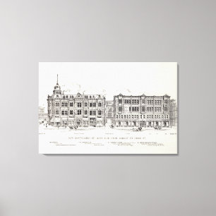 Toile New Montgomery East side Market et Jessie