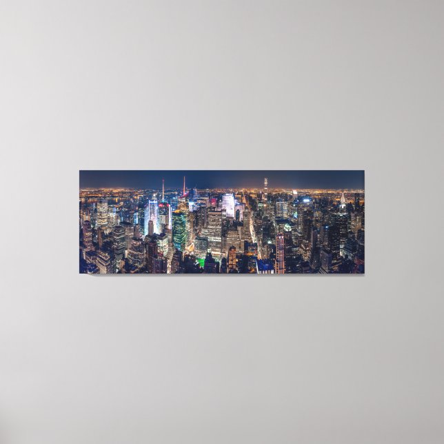 TOILE NEW YORK VILLE LA NUIT (Recto)