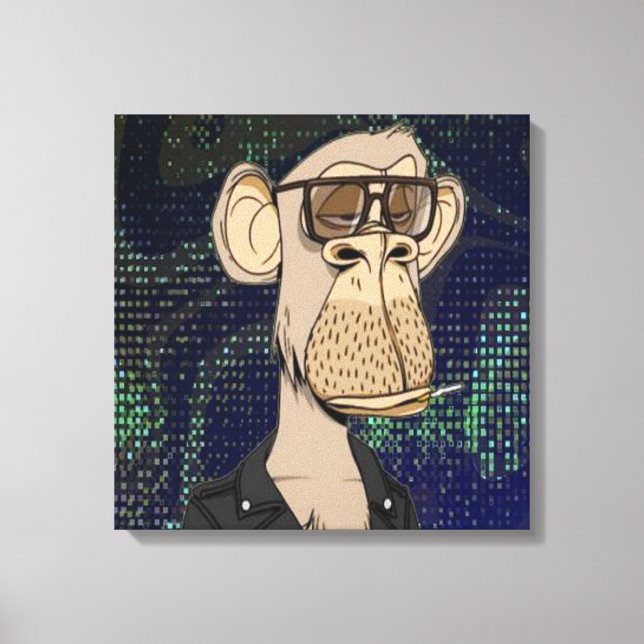 Toile NFT monkey (Recto)