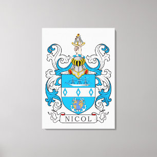 Toile Nicol Family Crest