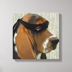 Toile Ninja Basset Hound Dog