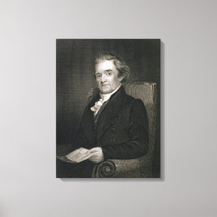 Toile Noah Webster (1758-1843) gravé par Frederick W.