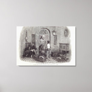 Toile Noël : "Les compliments de la saison "