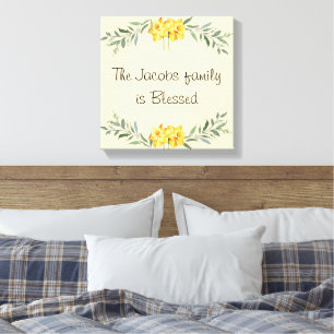 Toile Nom de famille étiré