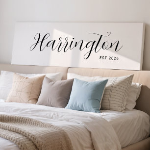 Toile Nom Signe Long Canvas Blended Family Cadeau Art