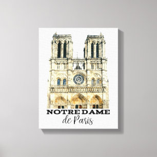 Toile Notre-Dame de Paris Souvenir France Cathédrale