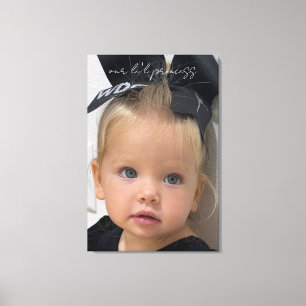 Toile Notre Li'l Princess Photo Canvas Wall Art