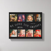 Nous vous aimons grand-père | 8 Grille de photos N