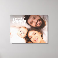 Nous vous aimons Papa Photo personnalisée Première