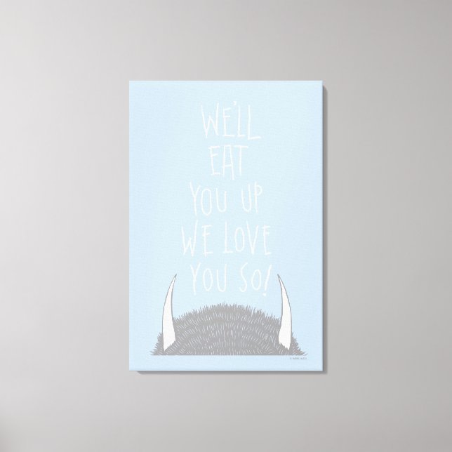 Toile Nous Vous Mangerons En Haut Nous Vous Aimons Ainsi (Recto)