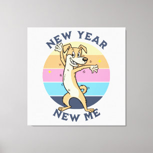 Toile Nouvelle Année Nouveau Moi