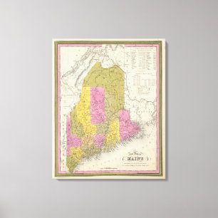 Toile Nouvelle carte du Maine 2