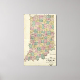 Toile Nouvelle carte sectionnelle et de banlieue noire
