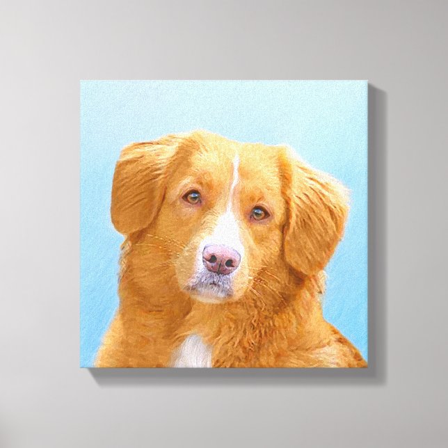 Toile Nouvelle-Écosse Peinture de chien pour l'essayeur  (Recto)