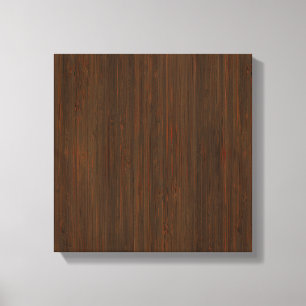 Toile Noyer foncé Brown Bambou en bois Grain Look