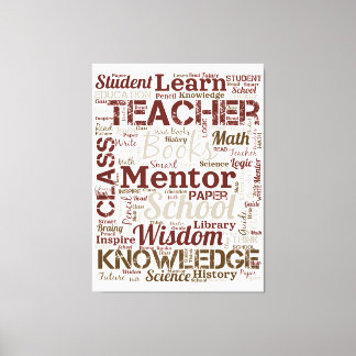 Toile Nuage de mots pour les enseignants