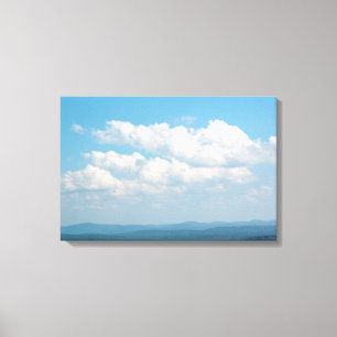 Toile Nuages au-dessus des montagnes