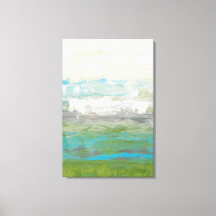 Toile Nuages blancs donnant sur le beau paysage