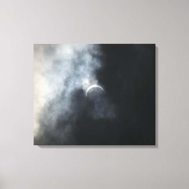 Toile Nuages de tempête d'éclipse effrayants 2017 (Recto)