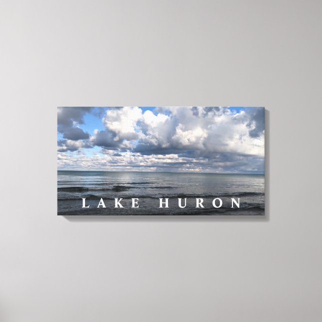 Toile Nuages du lac Huron (Recto)