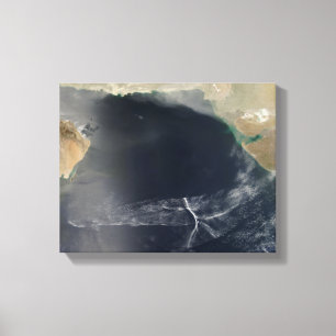 Toile Nuages ondulés au-dessus de la mer d'Oman