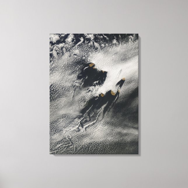 Toile Nuages ondulés en forme d'onde de navire et vortic (Recto)
