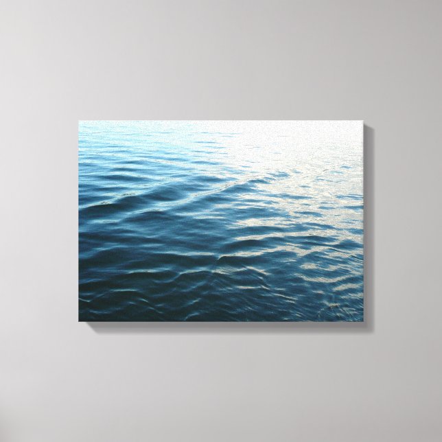 Toile Nuances d'eau bleue Photographie de la nature Abst (Recto)