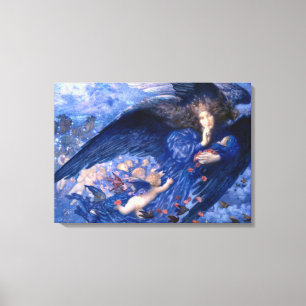 Toile Nuit avec son train de Stars Art