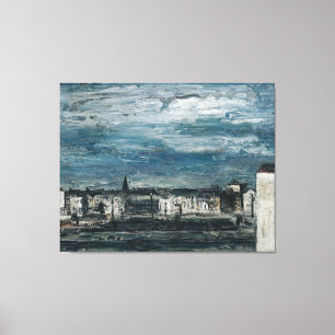 Toile Nuit de lune sur la Mur à Graz