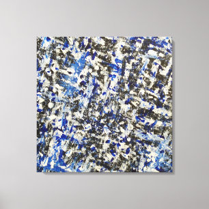 Toile Nuit d'hiver bleu Icy