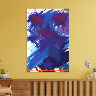 Toile Nuit étoilée Art abstrait par ZMJ