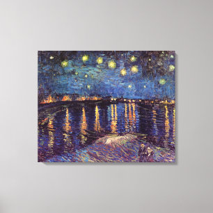 Toile Nuit étoilée au-dessus du Rhône par Vincent van