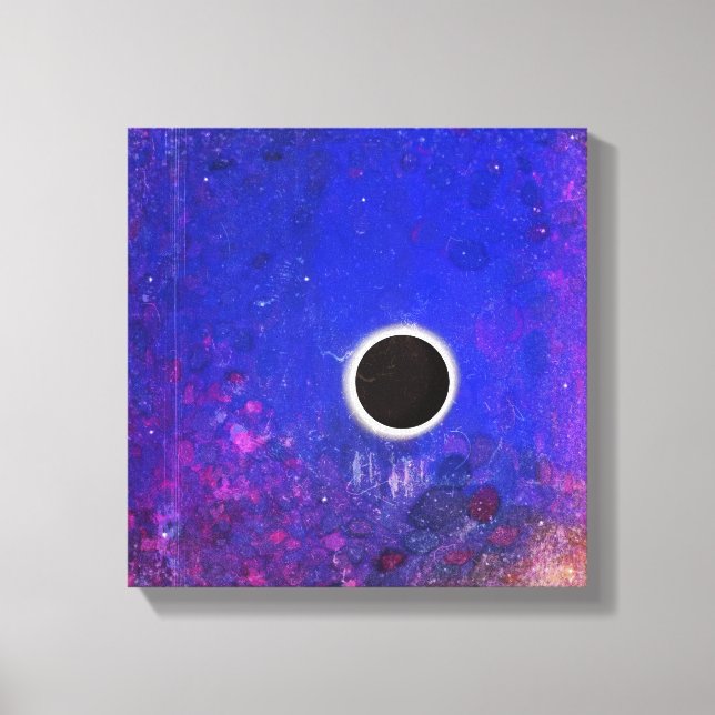 Toile Nuit Lune Noire - Moody Canvas Imprimer (Recto)