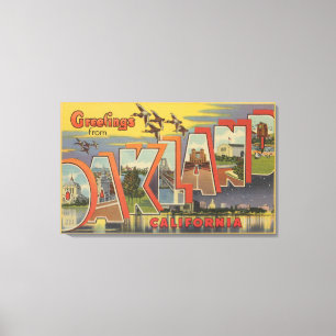 Toile Oakland, la Californie - grandes scènes de lettre