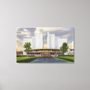 Toile Objet exposé de moteurs de Chrysler, l'Exposition