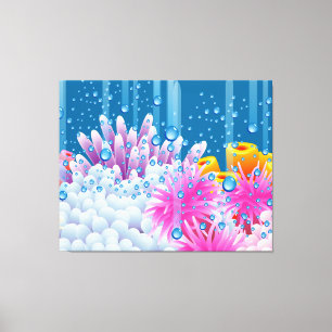 Toile Océan de corail