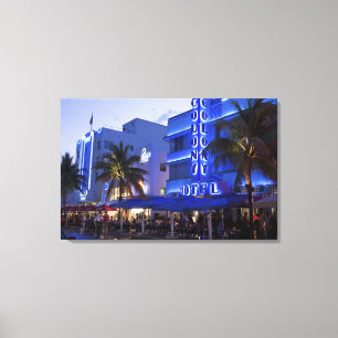 Toile Ocean Drive, South Beach, Miami Beach,