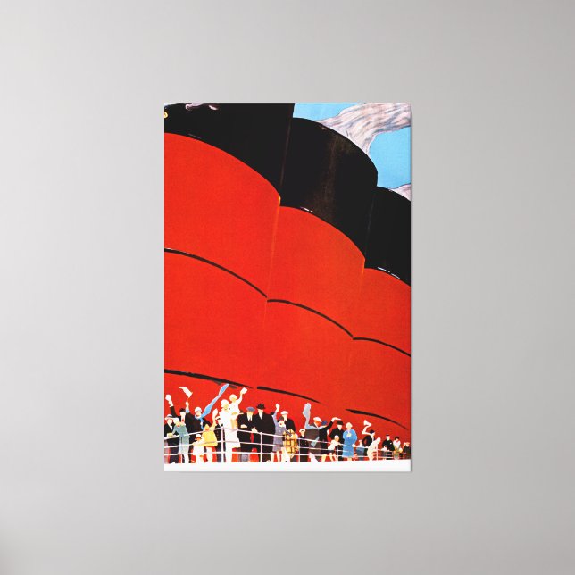 Toile Ocean Liner Bon Voyage - XL (Recto)