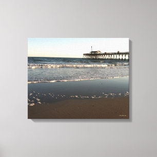 Toile Ocean Scene, montrant Myrtle Beach State Park Pier