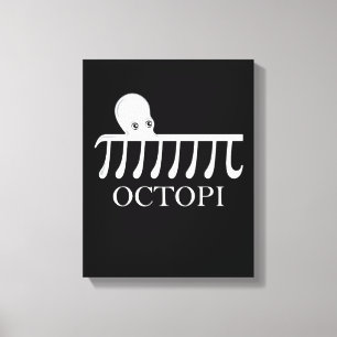 Toile Octopi - Funny Pi Octopus Math